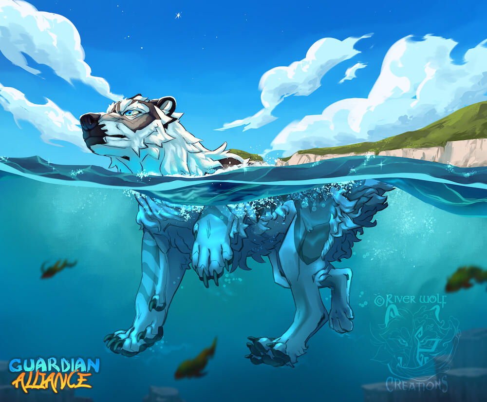 Melissa Swimming in Tethii Waters.